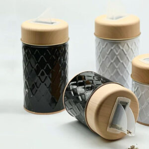 SET LATAS SIMIL MADERA NEGRO