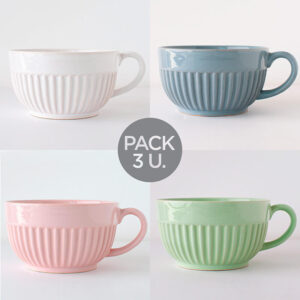 TAZON CERAMICA FLORENCIA 550 CC PACK 3 U.