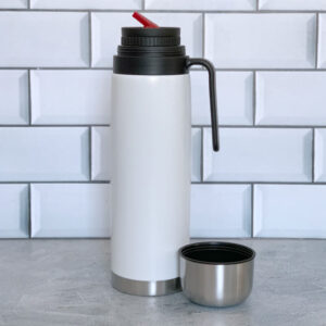 TERMO 1 LT CON MANIJA BLANCO