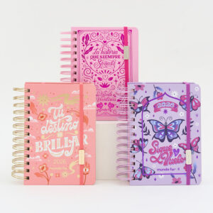 AGENDA FW 2026 ESPIRAL DIARIA 12 x 17 UNIVERSO PACK 3 U.