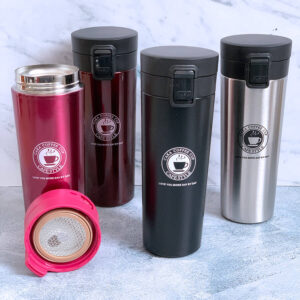 VASO TERMICO CAFE 500 ML CON FILTRO PACK 4 U.